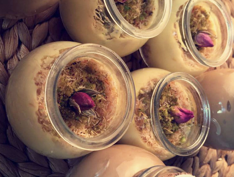 Kunafa with Custard كنافه بالكستر