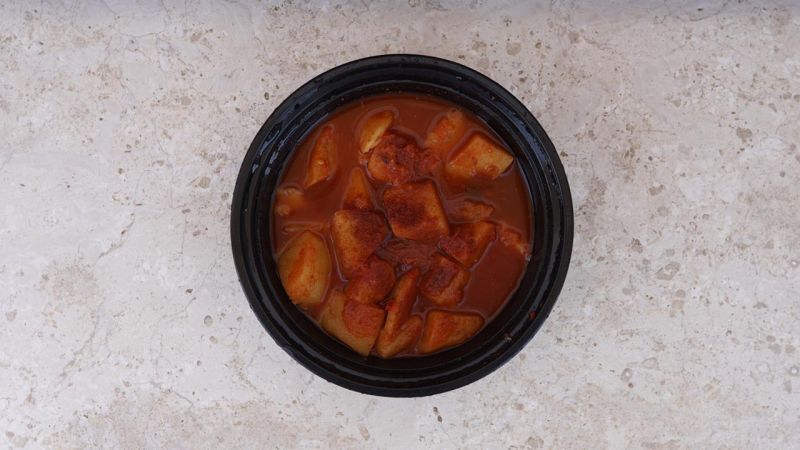 Potato with tamarind  بطاطا بالتمر الهندي