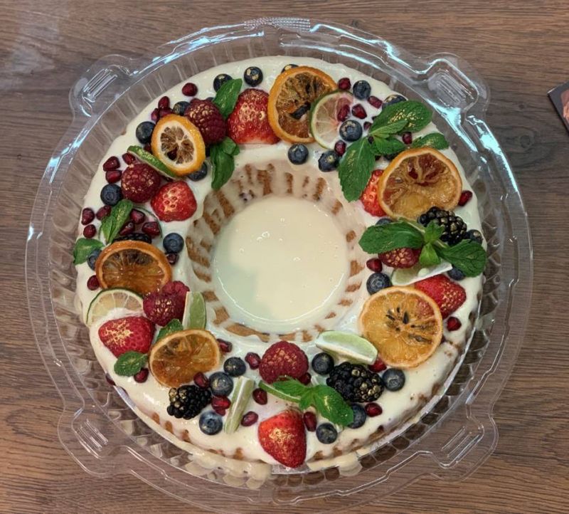 Lemon and Blueberry cake كيكة الليمون و البلوبيري