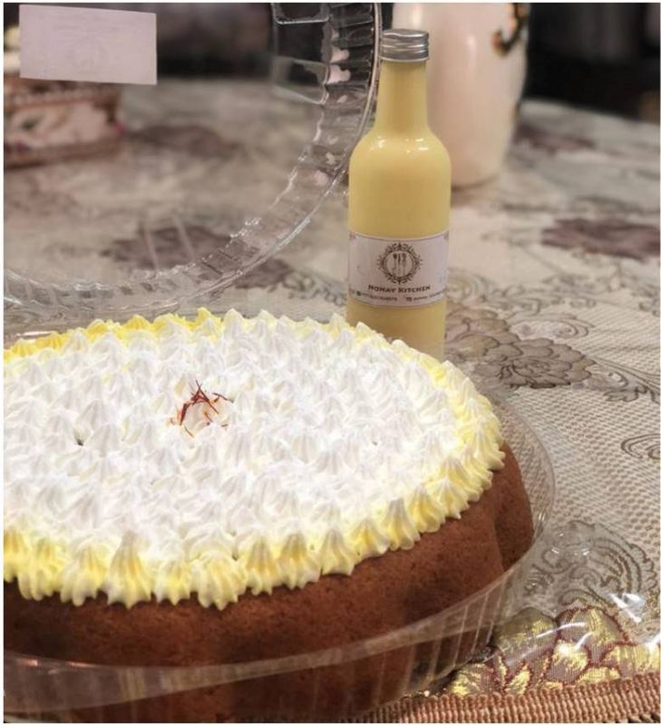 Saffron milk cake  كيكة الحليب بالزعفران