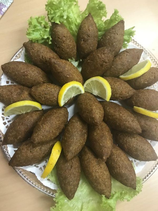 Kebbeh with meat كبة باللحم 